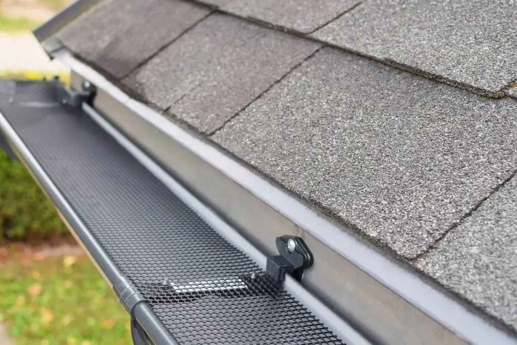 home with gutter cover