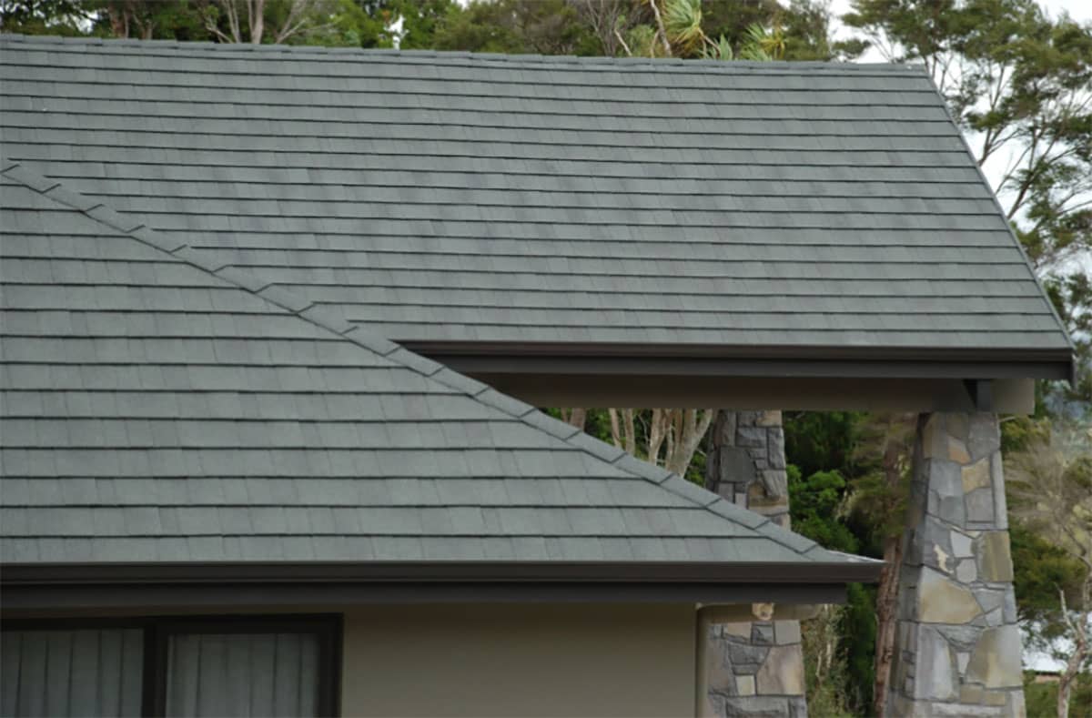 showcase home with black cf slate roof
