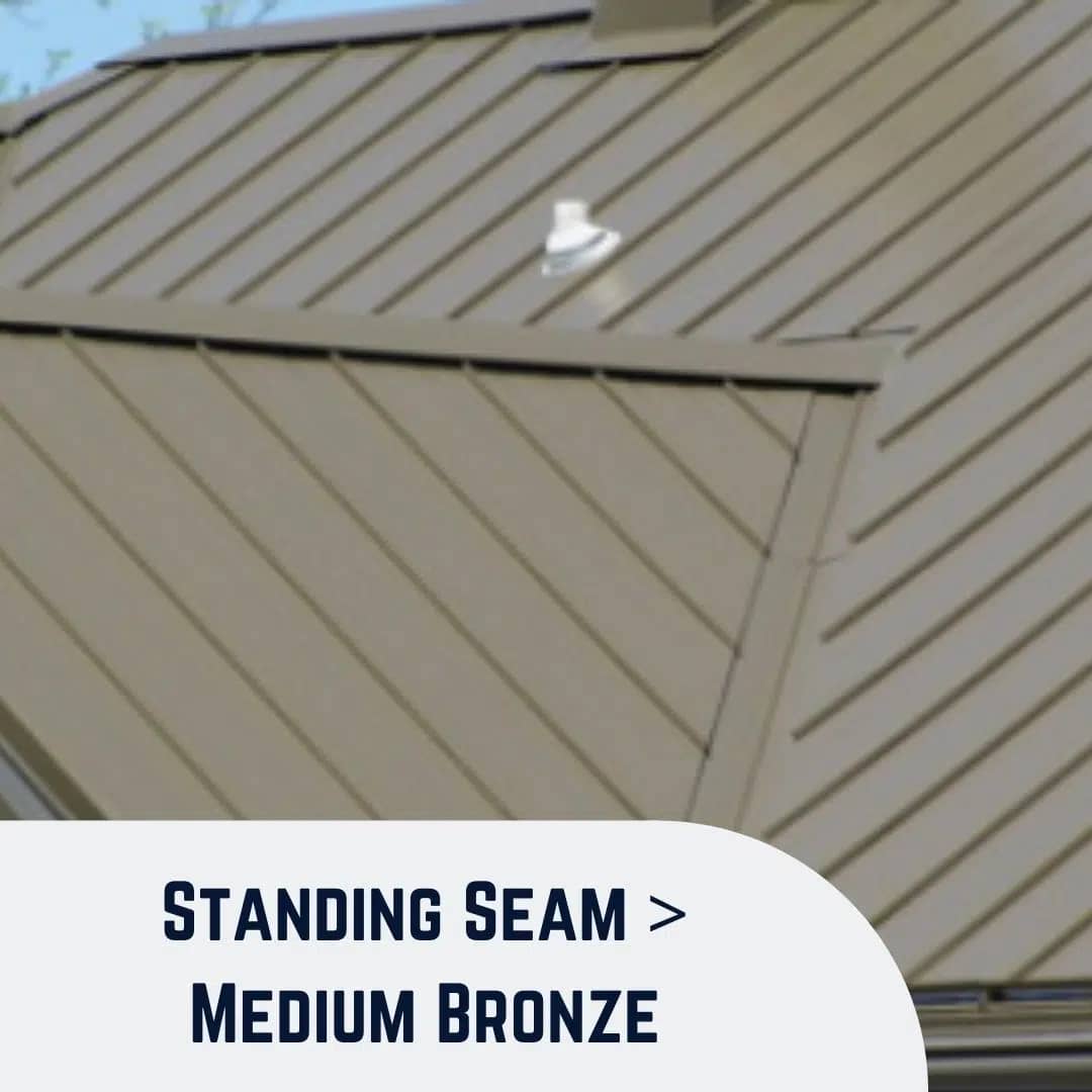 Standing Seam Medium Bronze Roofing