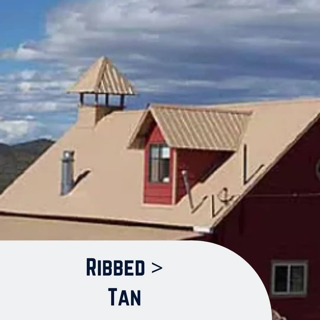 House with Ribbed Tan Roofing
