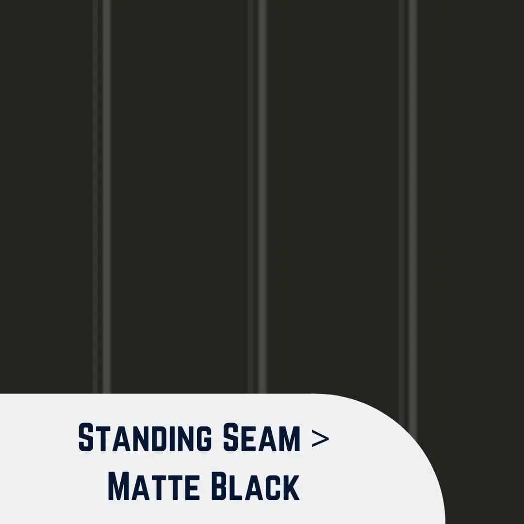 Standing Seam Matte Black