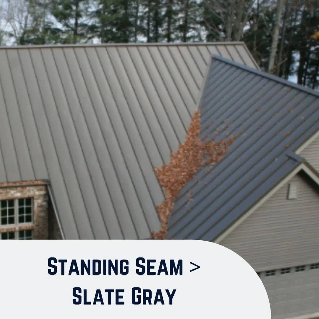 Gray standing seam roof