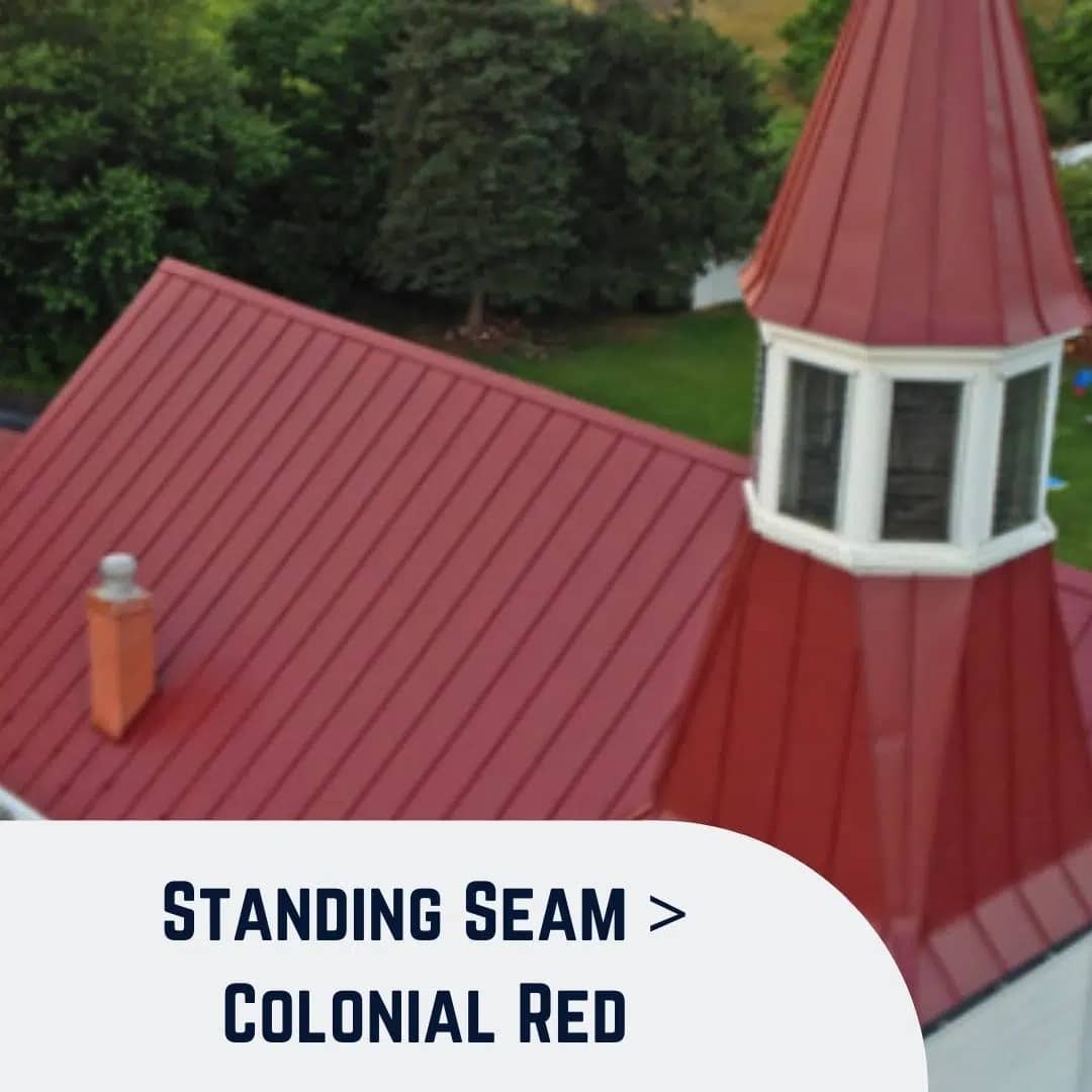 Standing Seam Colonial Red Roofing