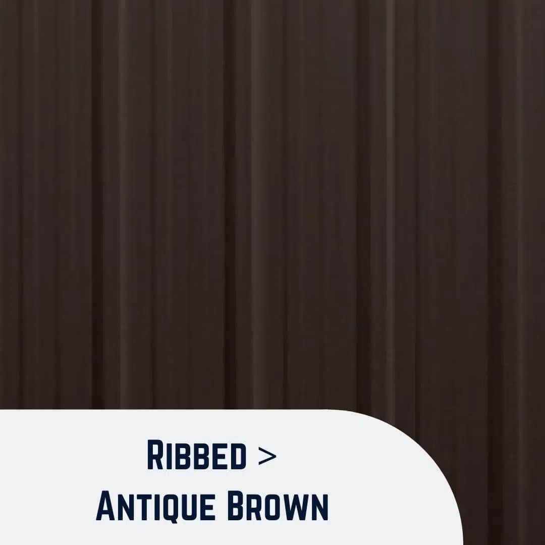 Ribbed Antique Brown