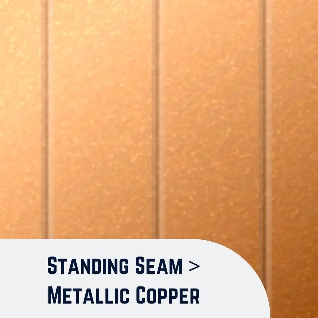 Standing Seam Metallic Copper