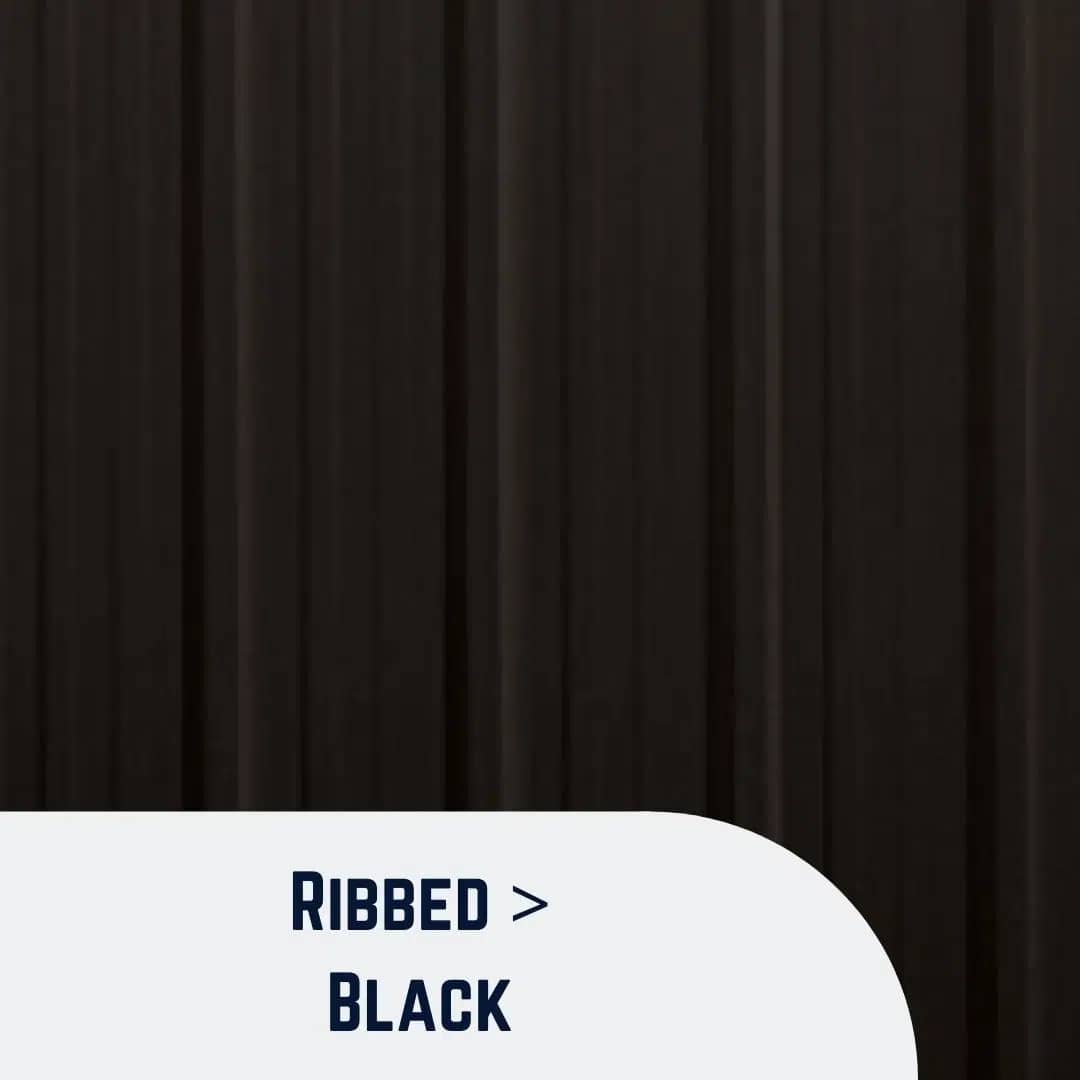 Ribbed Black