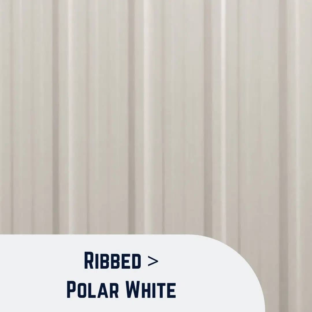 Ribbed Polar White