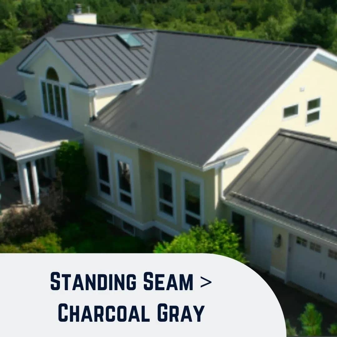 Standing Seam Charcoal Gray Roofing