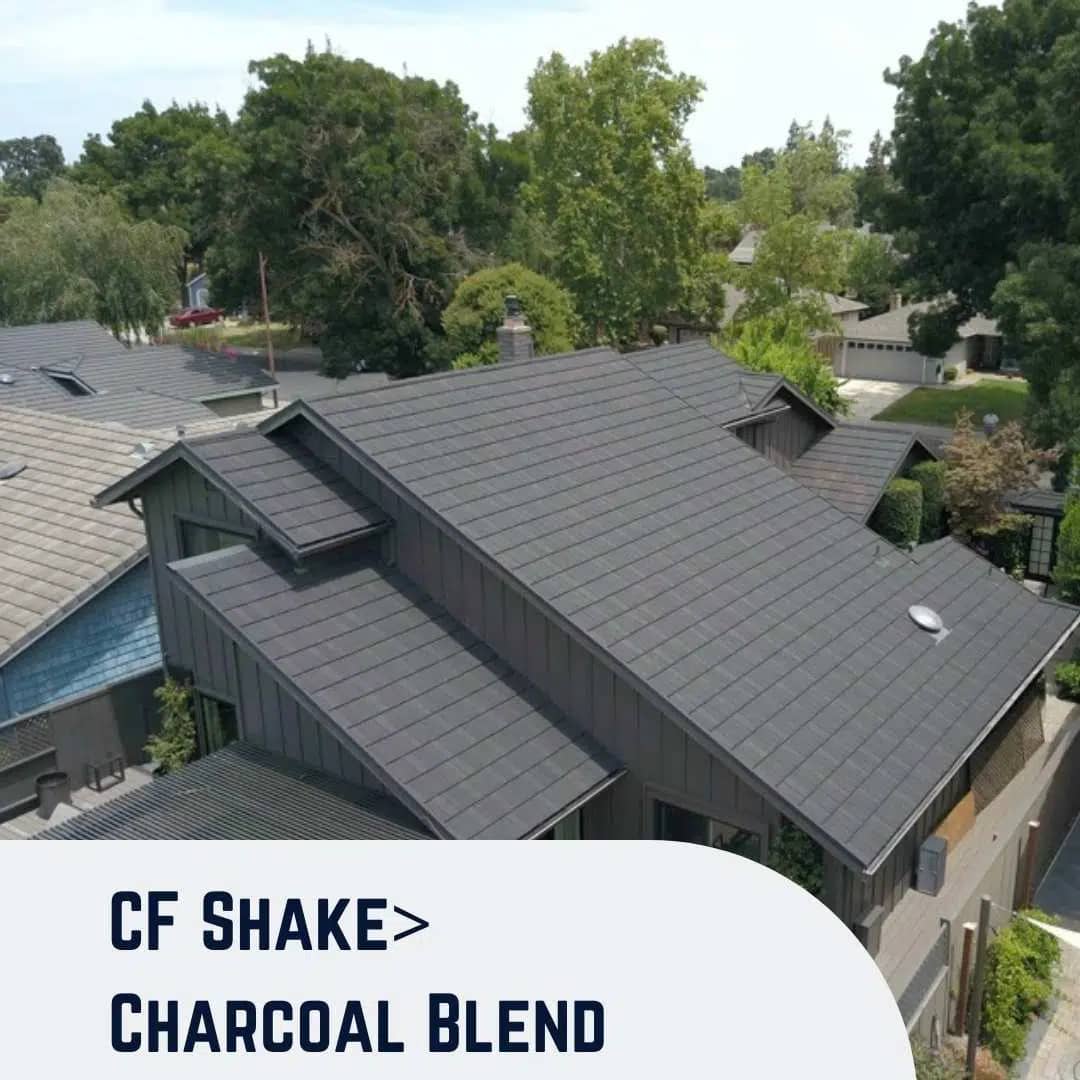 CF Shake Sierra Charcoal Blend Roofing