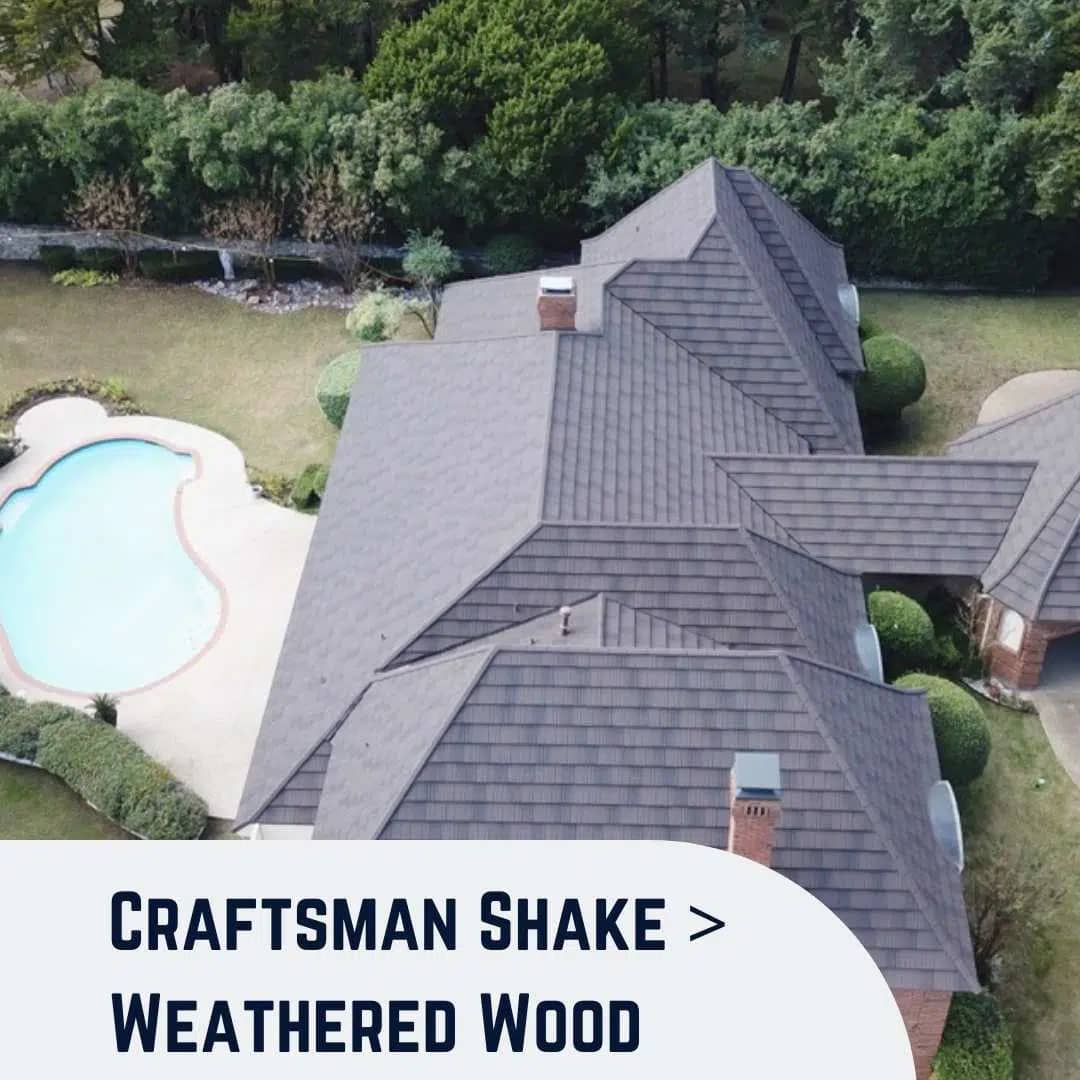 Craftsman Shake Weathered Wood Roofing