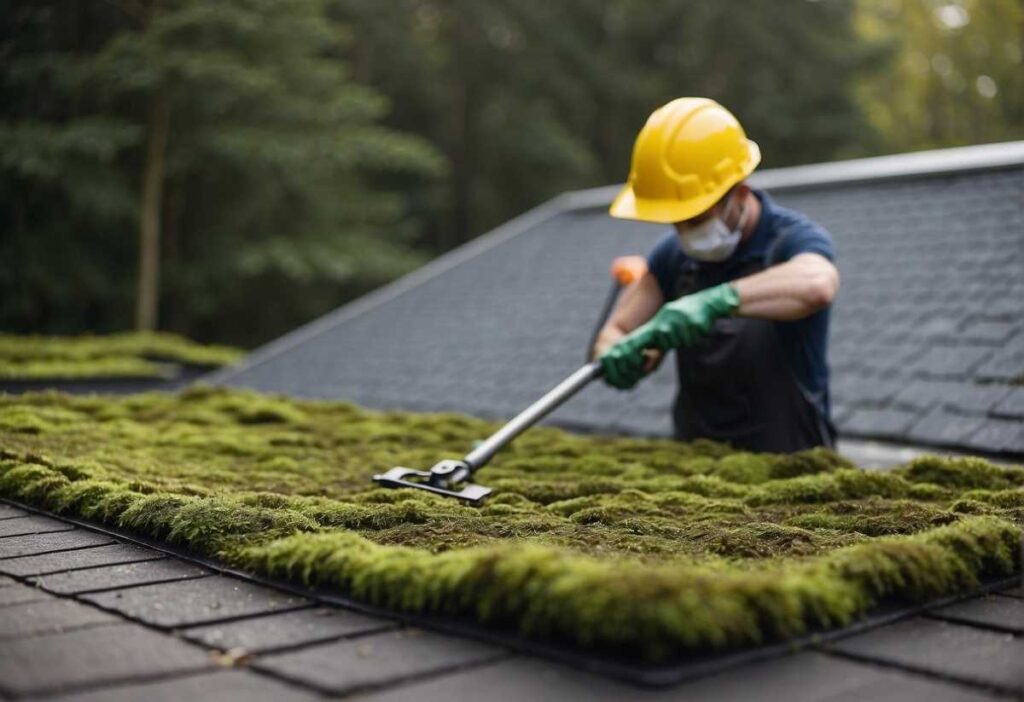 getting moss off roof roof treatment for moss how to clean moss off a roof Moss on Roof