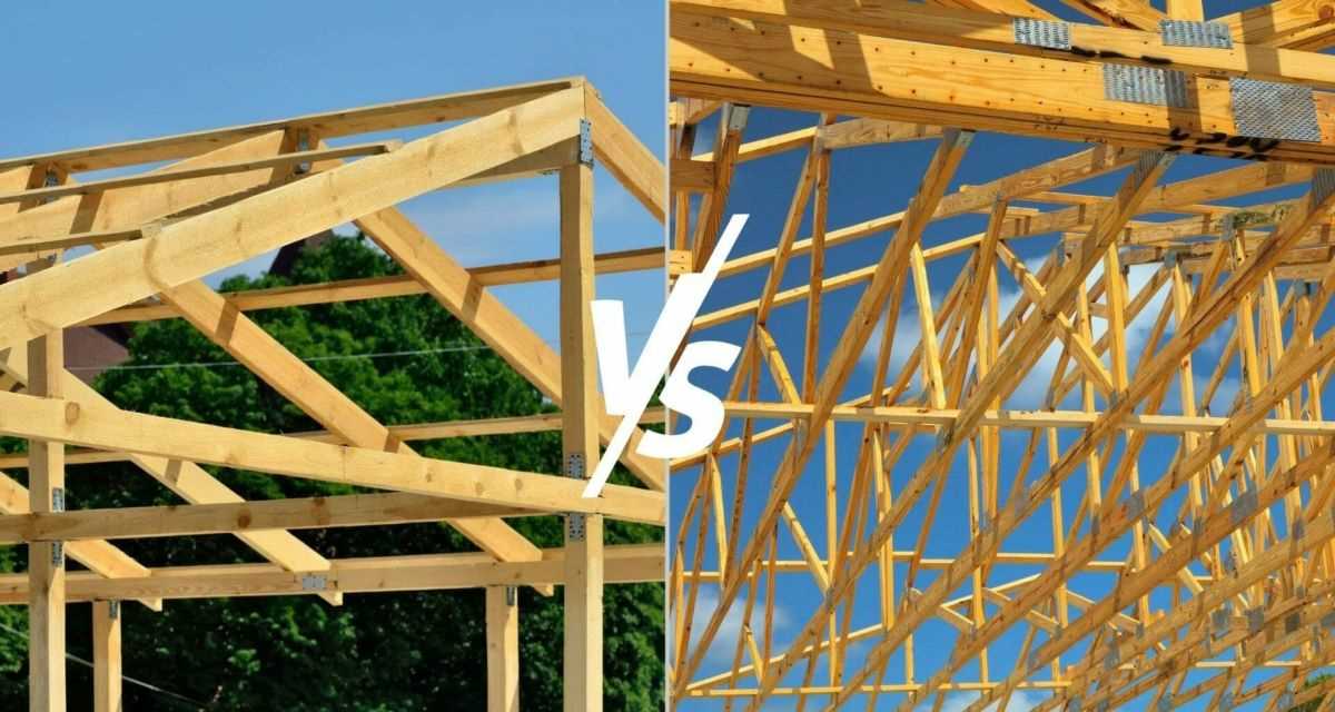 Roof Rafters vs Trusses