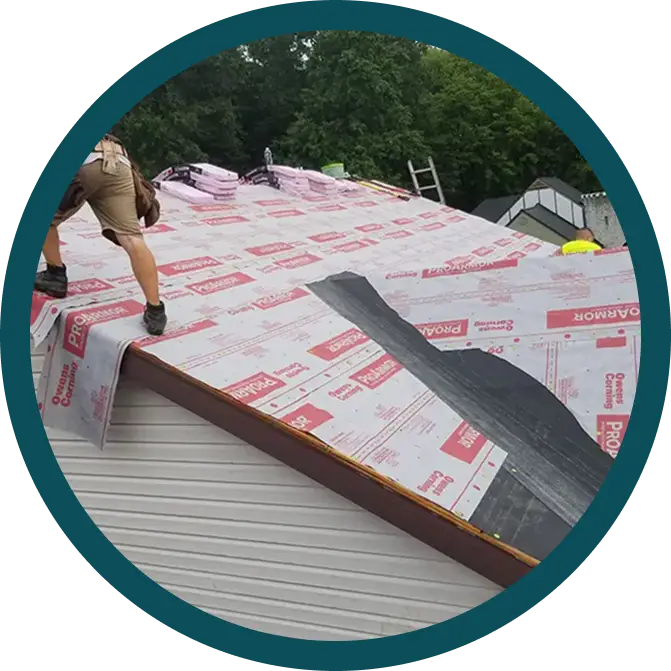 metal roof installation